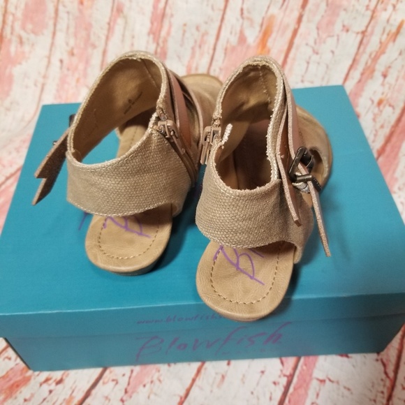 Blowfish Balla Sandals Ankle High Canvas Sand 6 - Picture 2 of 6
